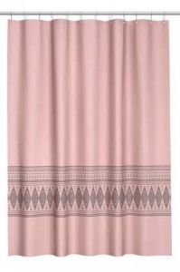 H&M Home Zasłona prysznicowa PUDROWY RÓŻ 180x200