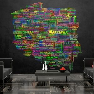 Fototapeta - Mapa Polski