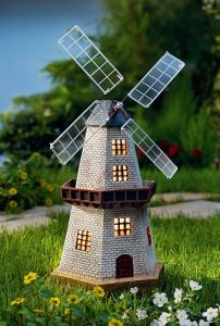 Solarny wiatrak MŁYN SOLAR LED solarna