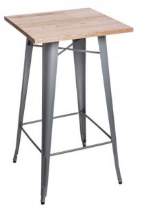 Stół barowy Paris Wood srebrny jesion
