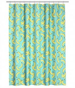 H&M Home Zasłona prysznicowa BANAN 180x200