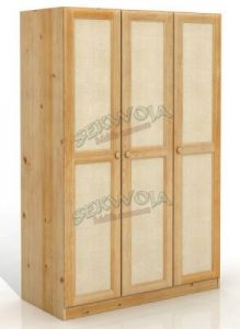 Szafa sosnowa Rattan 3D