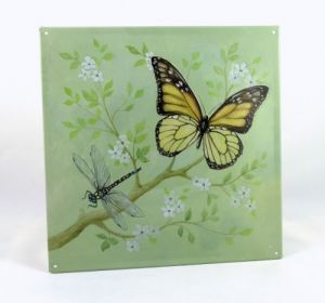 Obrazek metalowy 3D MOTYL ZIELONY 1