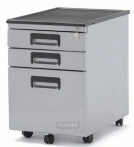 Kontener pod biurko srebrny 324-S