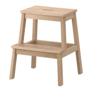 BEKVAM Taboret ze schodkiem, brzoza