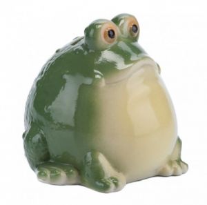 Skarbonka - żaba porcelanowa