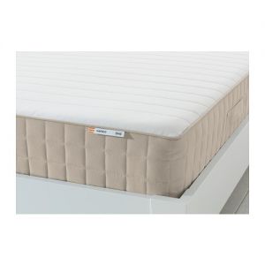 HAFSLO Materac sprężynowy, twardy, beżowy 160cm