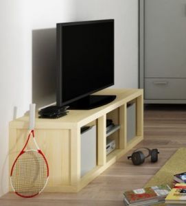 Regał dziecięcy modułowy z litego drewna Easy 3C