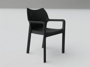 Krzesło Dionisio Black Arm chair