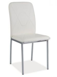 Krzesło z ekoskóry H623 / chrom