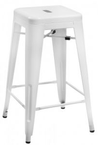 Hoker Paris 75cm biały insp. Tolix