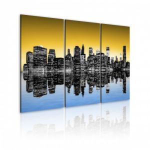 Obraz - NYC lustrzane odbicie - tryptyk