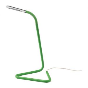 HARTE Lampa biurkowa LED, zielony, srebrny