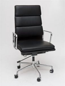 Fotel biurowy CH2191T skóra chrom
