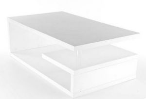 Ława Tierra w kolorze białym 120/70