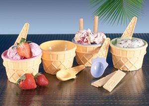 Wafle do lodów MISECZKA ŁYŻECZKA zestaw