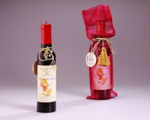 WYPRZEDAŻ-Świeczka - wino w worku wys. 27.5cm