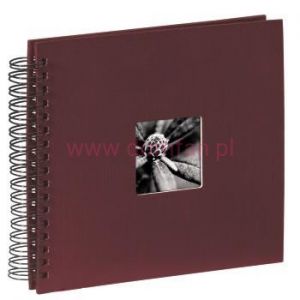 ALBUM FINE ART 28x24/50 BORDOWY CZARNE KARTKI