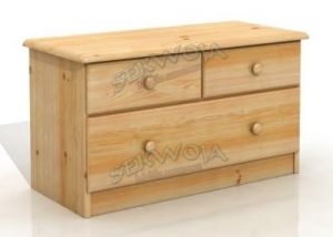 Komoda sosnowa Emil 2+1