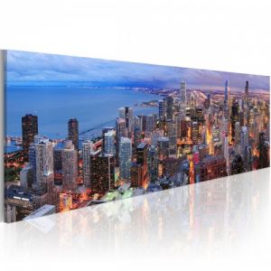 Obraz - Manhattan beach and skyscrapers