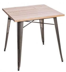 Stół Paris Wood metaliczny jesion