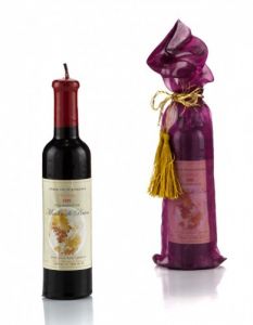 WYPRZEDAŻ-Świeczka - wino w worku wys. 19.5cm