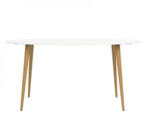 Owalny stół Oslo 160x80 w stylu skandynawskim