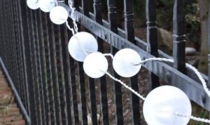Lampki ogrodowe 40 LED kule girlanda