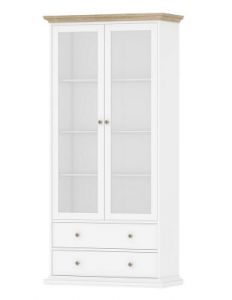 Witryna Paris 7030349 biały - dąb sonoma